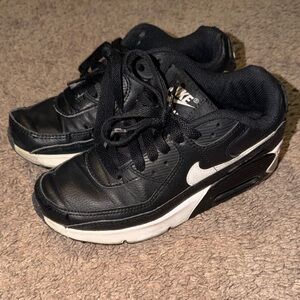 Nike Air Max 90 Kids Black and White Sneakers